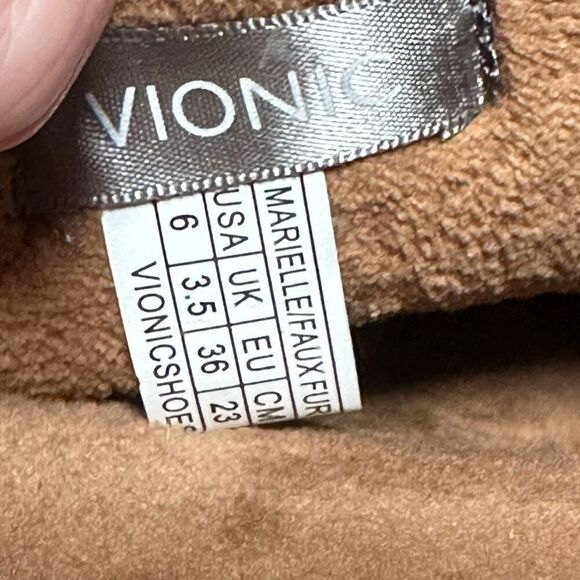 Vionic Marielle Terry Adjustable Orthotic Arch Support Slide Slippers Women’s Si - Picture 12 of 12